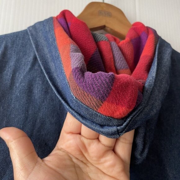 Maria Elena Girls Button Down Hooded Embroidered Fox Fall Jacket Dress Lined 6 - Picture 12 of 16